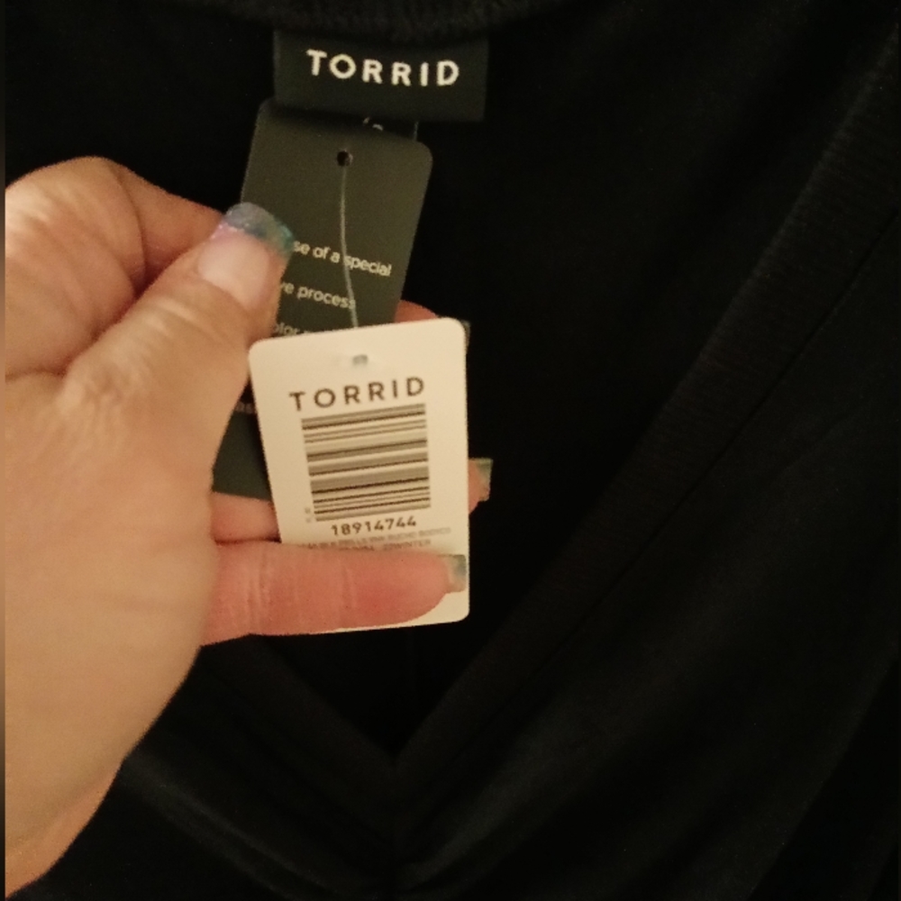 NWT 3X Torrid Mini Jersey Bodycon Dress Long Sleeve- Black Sz 3X(22/24) … - Picture 12 of 12